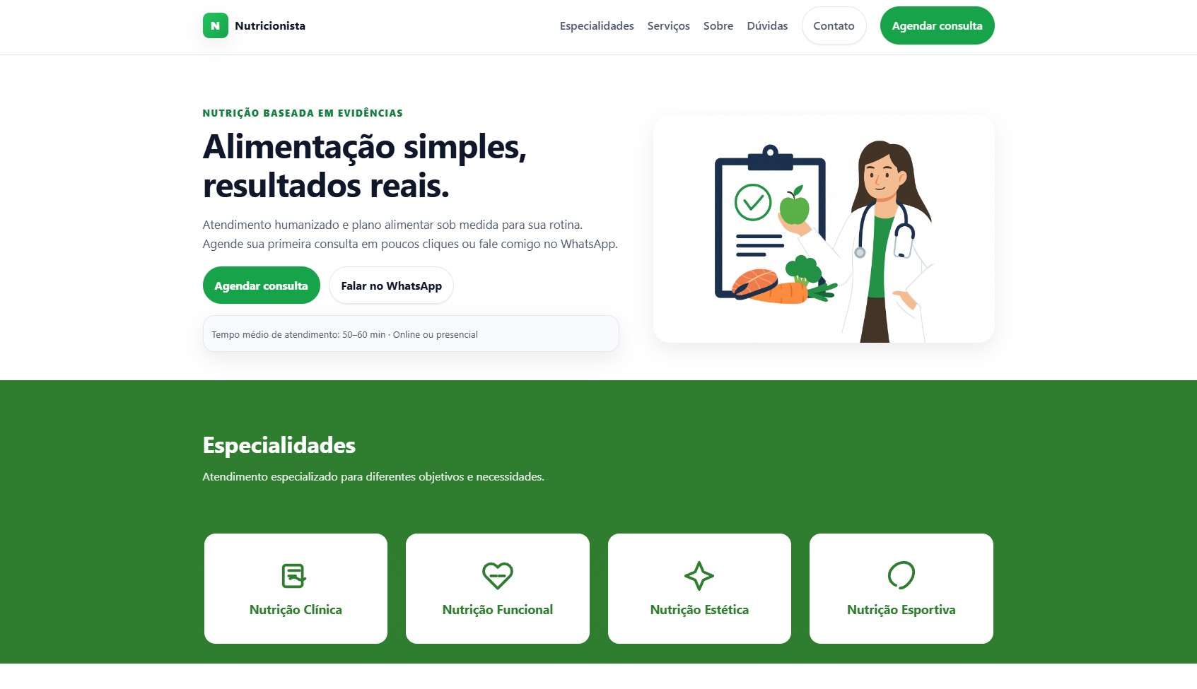 Clínica de Nutrição Moderna