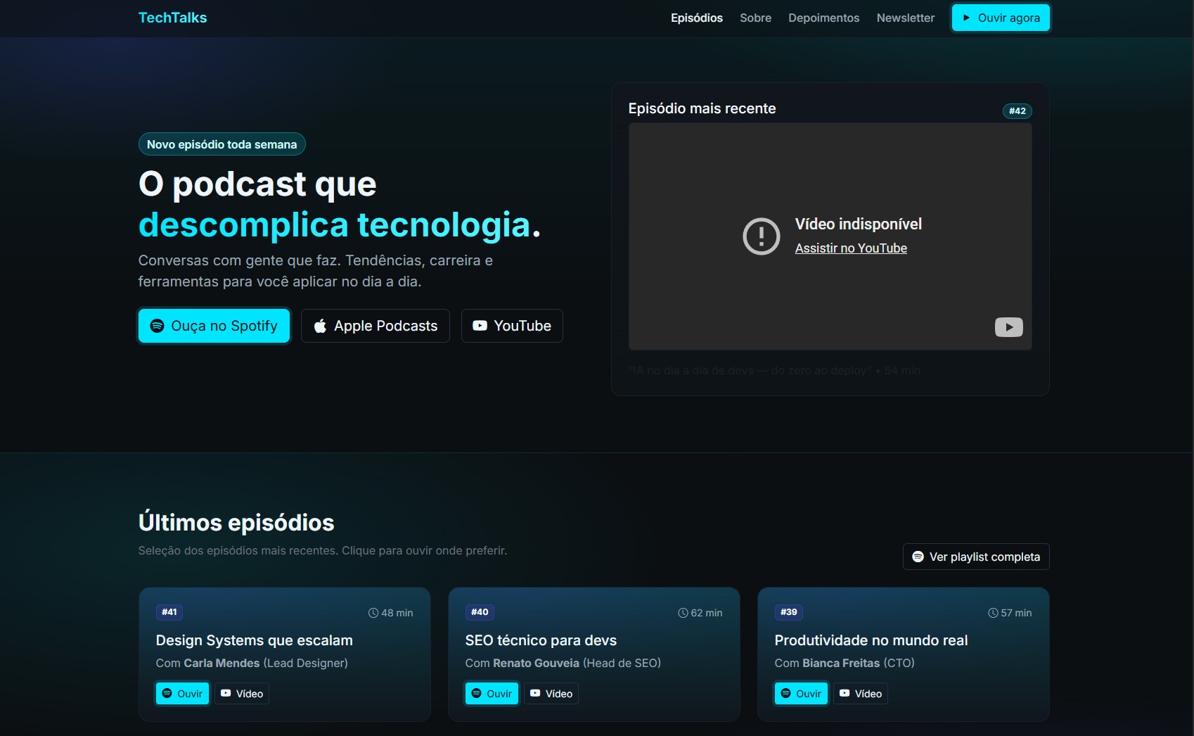 Plataforma de Podcast